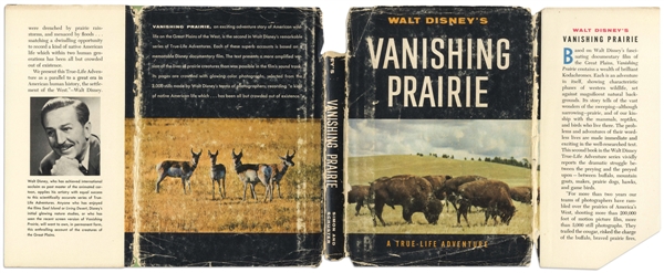 Walt Disney Signed Copy of ''Walt Disney's Vanishing Prairie'' -- Large Uninscribed Signature